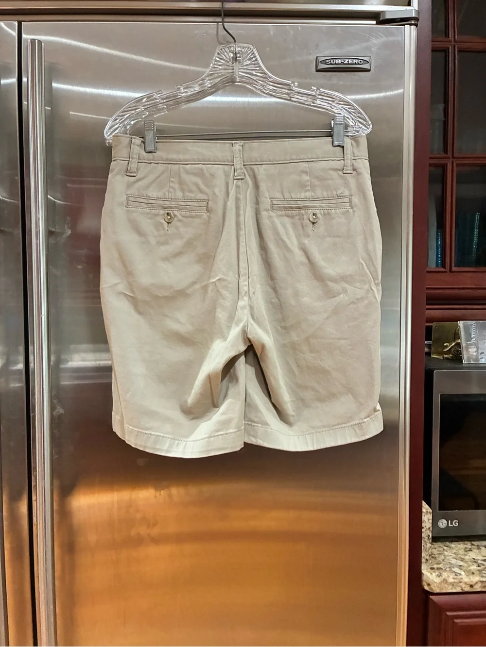 Nautica Men's Flat Front 8” Deck  Shorts in True Stone, Size 30W